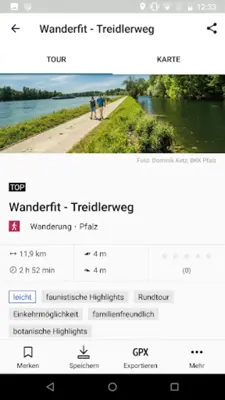 Wanderfit in der Pfalz android App screenshot 0